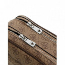 Milano Small Necessaire Beige\cognac  GUESS