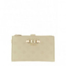 Anise Slg Dbl Zip Organizer Sage Logo  GUESS
