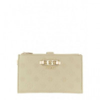 Anise Slg Dbl Zip Organizer Sage Logo  GUESS