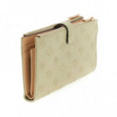 Anise Slg Dbl Zip Organizer Sage Logo  GUESS