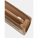 Laurel Ii Slg Lrg Zip Around Latte Logo/  GUESS