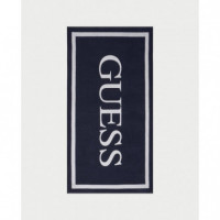 Towel Jacquard GUESS Frame Navy Sea
