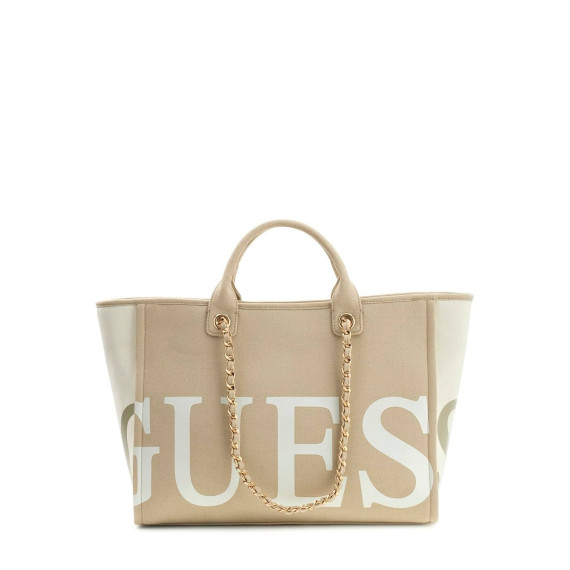 GUESS LOGO BEACH MAXI BAG WILDFLOWER PIN
