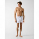 SWIMTRUNK LOGO TAPE MEDIUM PURE WHITE