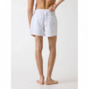 SWIMTRUNK LOGO TAPE MEDIUM PURE WHITE