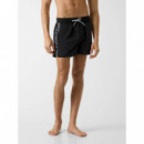 SWIMTRUNK LOGO TAPE MEDIUM JET BLACK A99