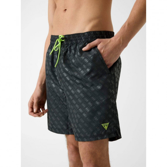 SWIMTRUNK NEW 4G LOGO MEDIUM JBLK EMBOSS