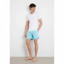 SWIMTRUNK NEW 4G LOGO MEDIUM OCEAN EMBOS