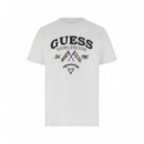 CN SS FLAGS AND CORD TEE PURE WHITE