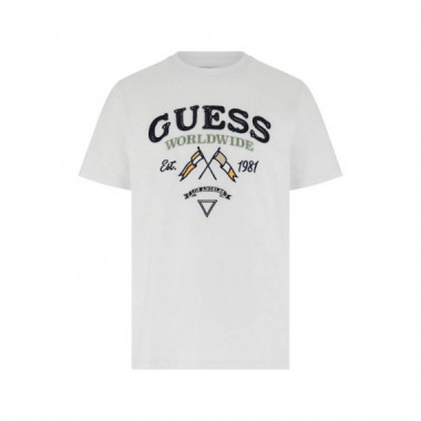 CN SS FLAGS AND CORD TEE PURE WHITE