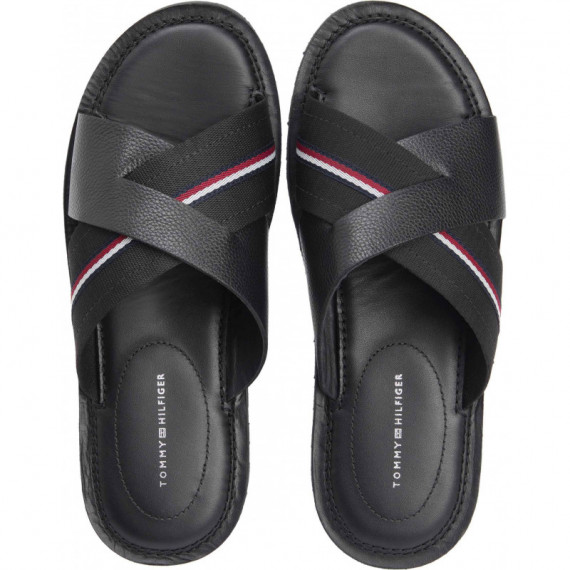 CORE HILFIGER LTH CRISS C SANDAL BLACK
