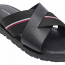 CORE HILFIGER LTH CRISS C SANDAL BLACK