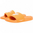 TH EMBROIDERY POOL SLIDE ORANGE HYPE