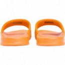 TH EMBROIDERY POOL SLIDE ORANGE HYPE