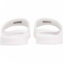 TH EMBROIDERY POOL SLIDE ECRU