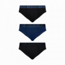 Ropa Interior Pack de 3 Calzoncillos DIESEL Slip Azul / Negro