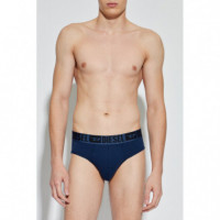 Ropa Interior Pack de 3 Calzoncillos DIESEL Slip Azul / Negro