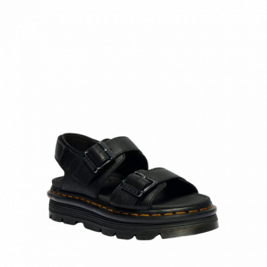 Calzado Sandalias DR MARTENS con Plataforma Zebzag de Piel Pisa Black