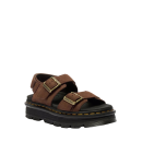 Calzado Sandalias DR MARTENS con Plataforma Zebzag de Piel Nubuck Sepia Brown