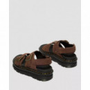 Calzado Sandalias DR MARTENS con Plataforma Zebzag de Piel Nubuck Sepia Brown