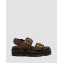 Calzado Sandalias DR MARTENS con Plataforma Zebzag de Piel Nubuck Sepia Brown
