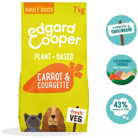 Edgard&cooper Perro Adulto Plant Based Zanahoria y Calabaza  EDGARD & COOPER