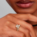 Anillo Divisible Trébol de la Suerte Brillante 164507C01