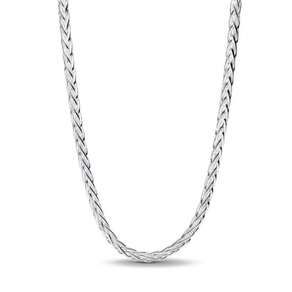 Collar Cadena de Espiga con Cierre en Pavé 394463C01