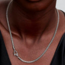 Collar Cadena de Espiga con Cierre en Pavé 394463C01