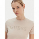 OCTAVIA RN SS T-SHIR SAND TAN