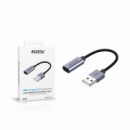 Cable Adaptador Accetel USB-A Macho a Tipo-C Hembra AD270
