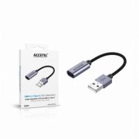 Cable Adaptador ACCETEL Usb-a Macho a Tipo-c Hembra AD270