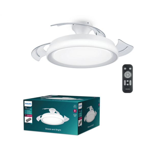 Ventilador Techo Philips Bliss Luz LED