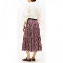 TOMMY HILFIGER - Vis Twill A-line MIDI Skirt - 0GY - F|WW0WW49373/0GY