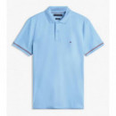 TOMMY HILFIGER - Liquid Cotton Rwb Cuff Slim Polo - C1Y - F|MW0MW41612/C1Y