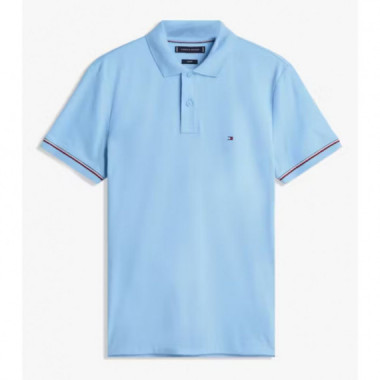 TOMMY HILFIGER - Liquid Cotton Rwb Cuff Slim Polo - C1Y - F|MW0MW41612/C1Y