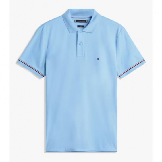 TOMMY HILFIGER - Liquid Cotton Rwb Cuff Slim Polo - C1Y - F|MW0MW41612/C1Y