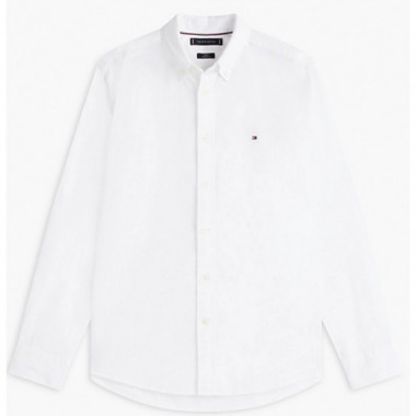 TOMMY HILFIGER - Flex Poplin Print Rf Ss Shirt - Ybr - F|MW0MW41668/YBR