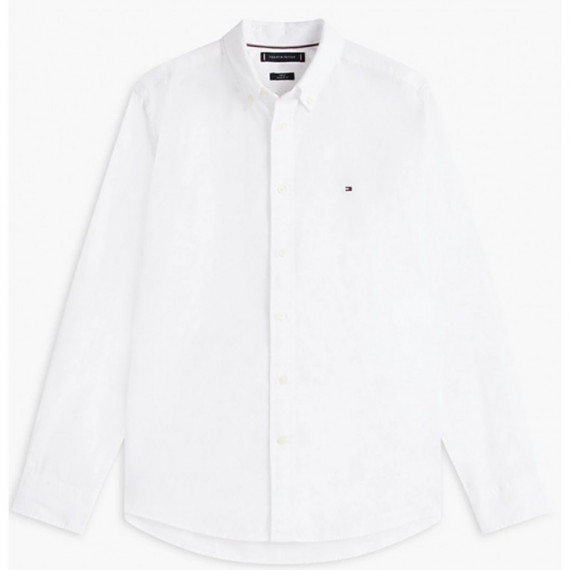 TOMMY HILFIGER - Flex Poplin Print Rf Ss Shirt - Ybr - F|MW0MW41668/YBR