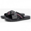 TOMMY HILFIGER - Core Hilfiger Lth Criss C Sandal - Bds - F|FM0FM05783/BDS