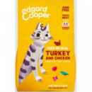 Edgard&cooper Gato Adulto Pavo y Pollo 2 Kg  EDGARD & COOPER