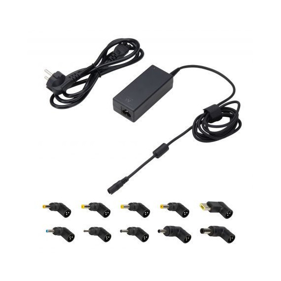 CARGADOR EWENT UNIVERSAL PORTATIL MULTITENSION 65W AUTOMATICO