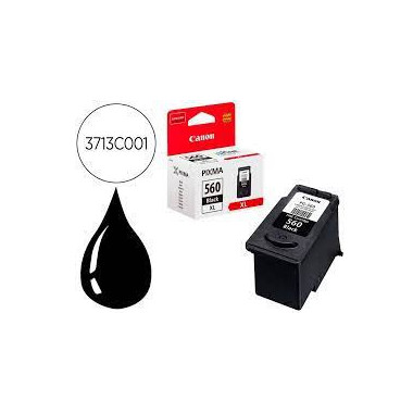 Tinta CANON Negra Pixma TS5350 - TS5351 - TS5352 (180 Pag.) (PG-560)