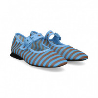 Mercedes Malla Listas Cielo+marron  CAMPER