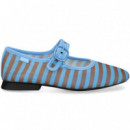 Mercedes Malla Listas Cielo+marron  CAMPER