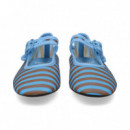 Mercedes Malla Listas Cielo+marron  CAMPER