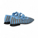 Mercedes Malla Listas Cielo+marron  CAMPER