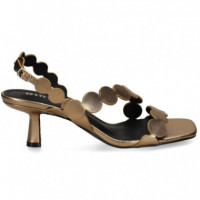 Sandalia Mini Circulos Bronce  BIBI LOU
