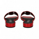 Pala 2 Tiras Circulos Piel Rojo  BIBI LOU