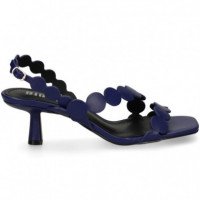 Sandalia Mini Circulos Azul  BIBI LOU
